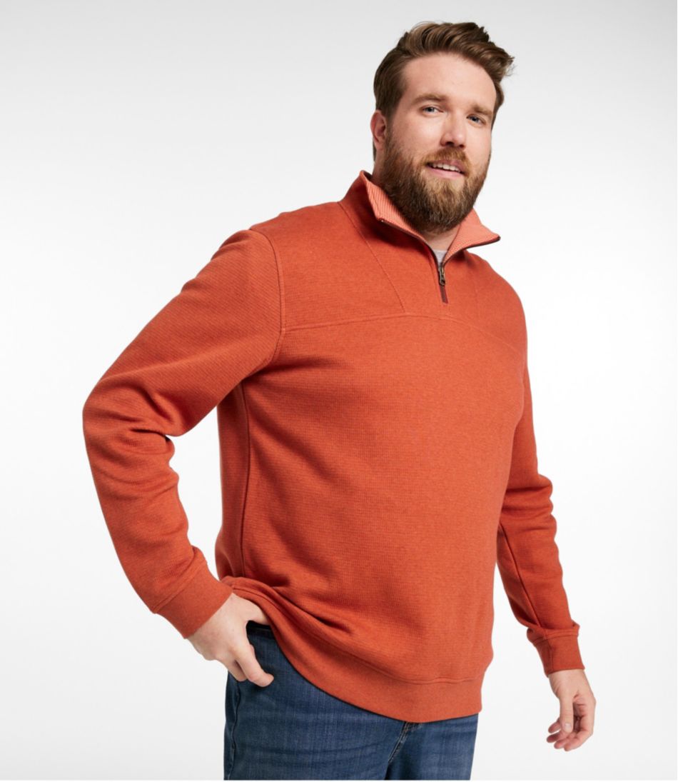 Men's All Seasons Textured Sweats, Quarter-Zip | L.L.Bean online