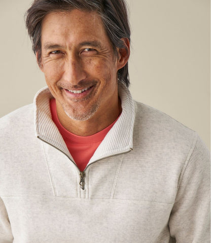 Men's All Seasons Textured Sweats, Quarter-Zip | L.L.Bean online