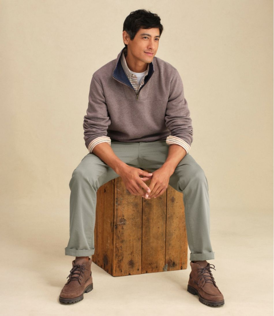 Men's All Seasons Textured Sweats, Quarter-Zip | L.L.Bean online