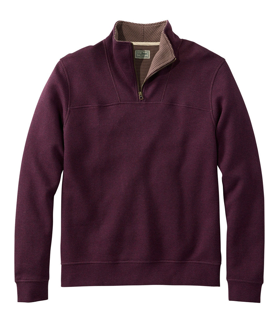 Men's All Seasons Textured Sweats, Quarter-Zip | L.L.Bean online