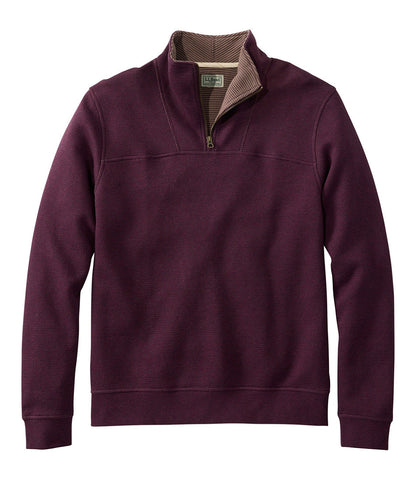 Men's All Seasons Textured Sweats, Quarter-Zip | L.L.Bean online