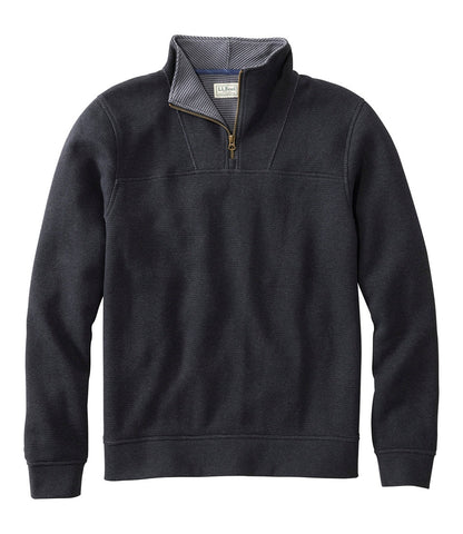 Men's All Seasons Textured Sweats, Quarter-Zip | L.L.Bean online