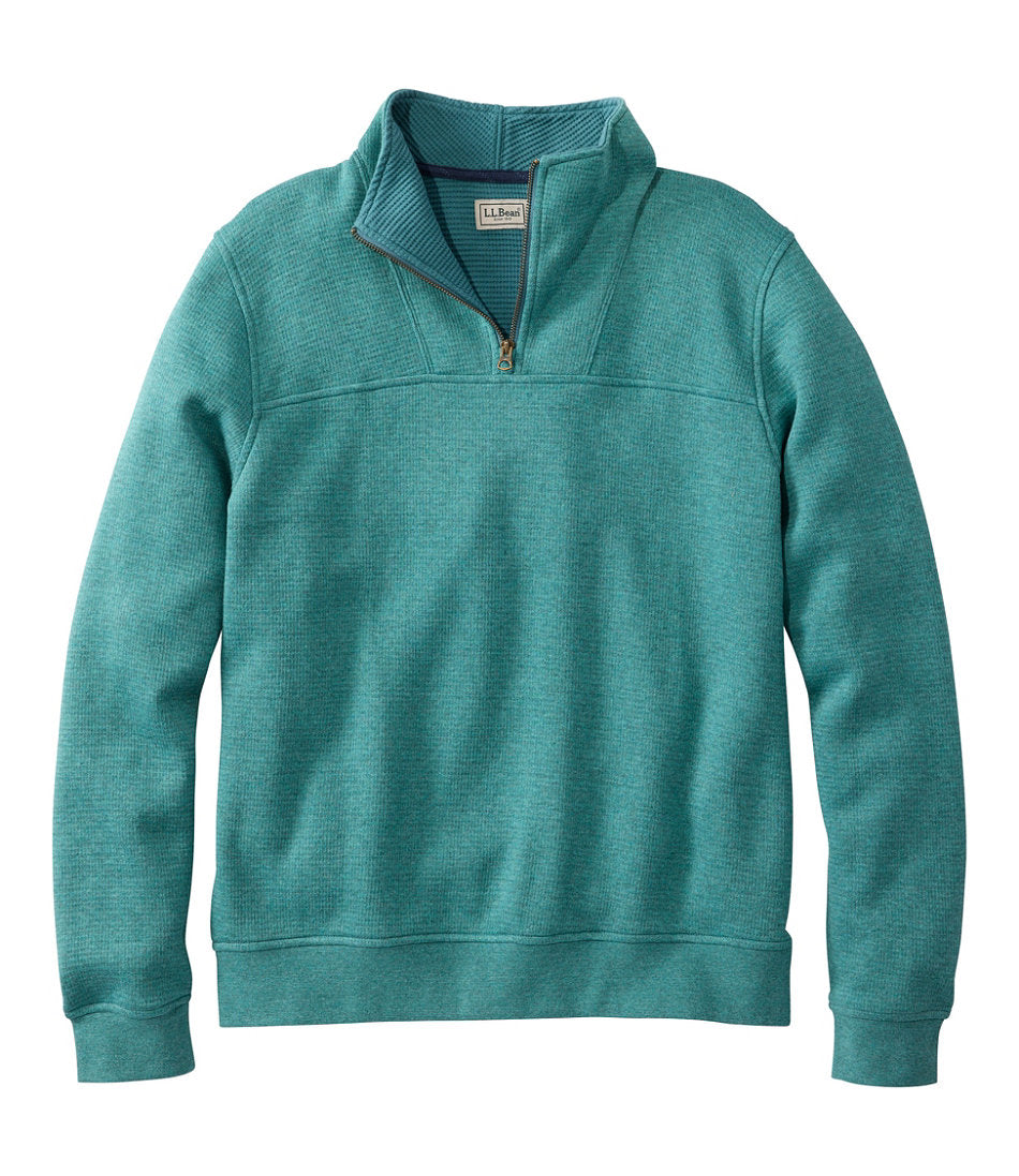 Men's All Seasons Textured Sweats, Quarter-Zip | L.L.Bean online