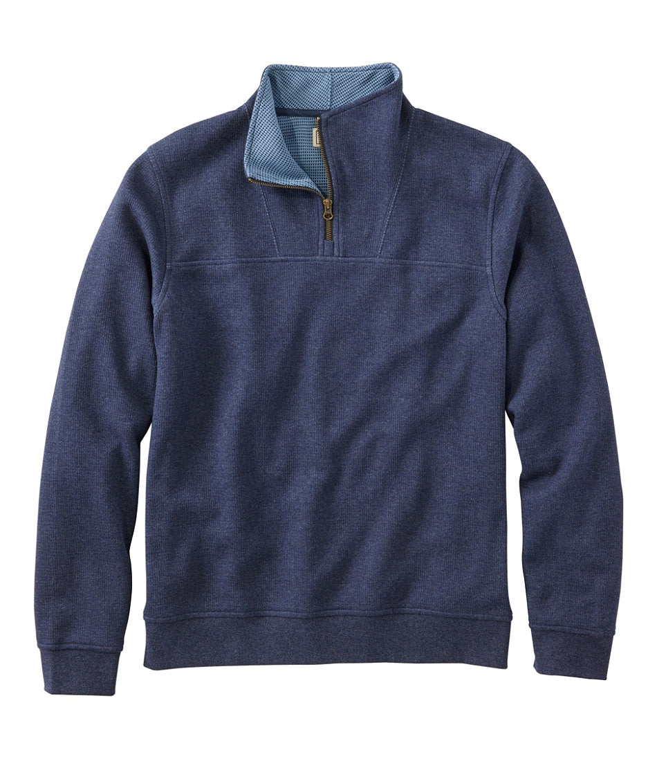 Men's All Seasons Textured Sweats, Quarter-Zip | L.L.Bean online