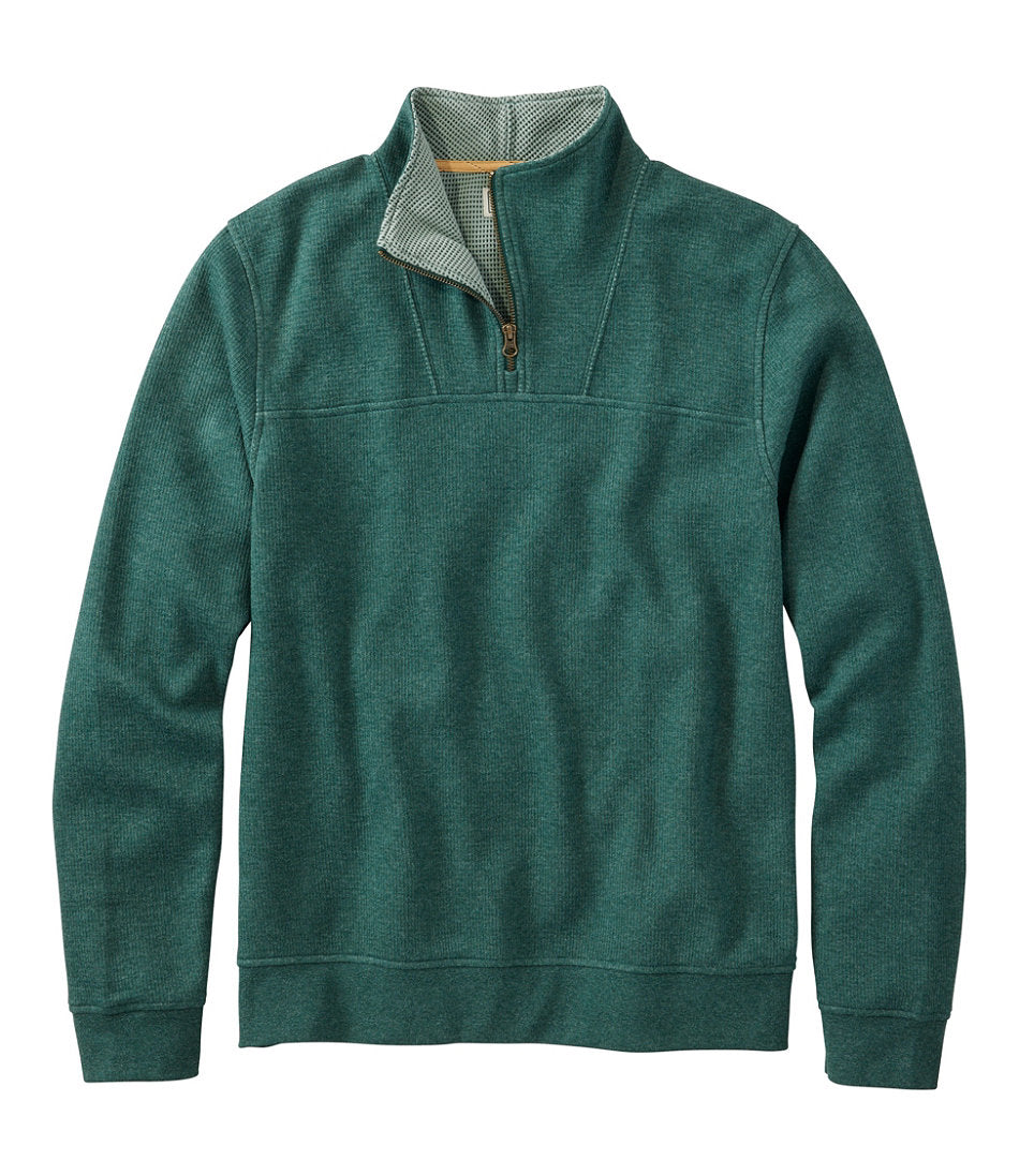 Men's All Seasons Textured Sweats, Quarter-Zip | L.L.Bean online