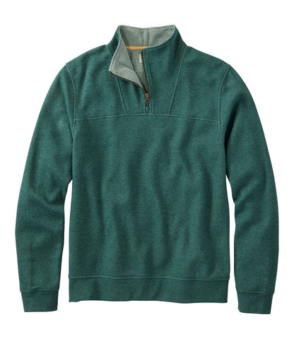 Men's All Seasons Textured Sweats, Quarter-Zip | L.L.Bean online