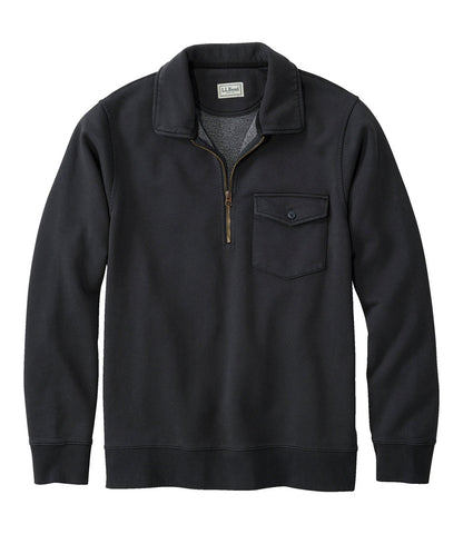 Men's Sunwashed Sweatshirt, Quarter-Zip Polo, Long-Sleeve | L.L.Bean on sale