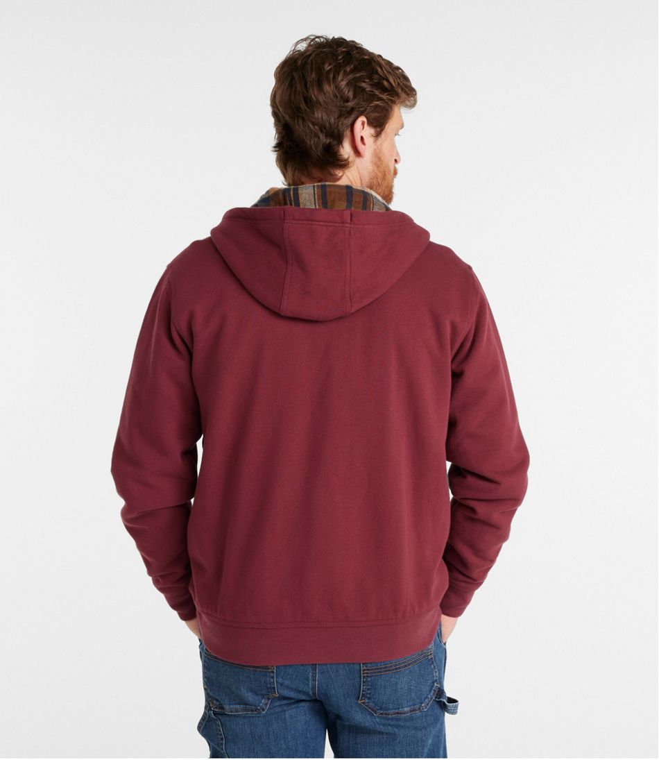 Men's Katahdin Iron Works® Hooded Sweatshirt, Flannel-Lined | L.L.Bean online
