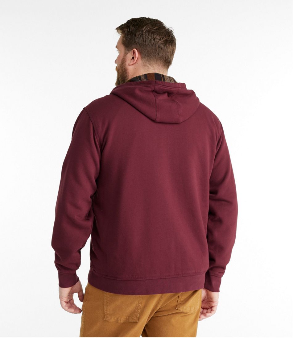 Men's Katahdin Iron Works® Hooded Sweatshirt, Flannel-Lined | L.L.Bean online