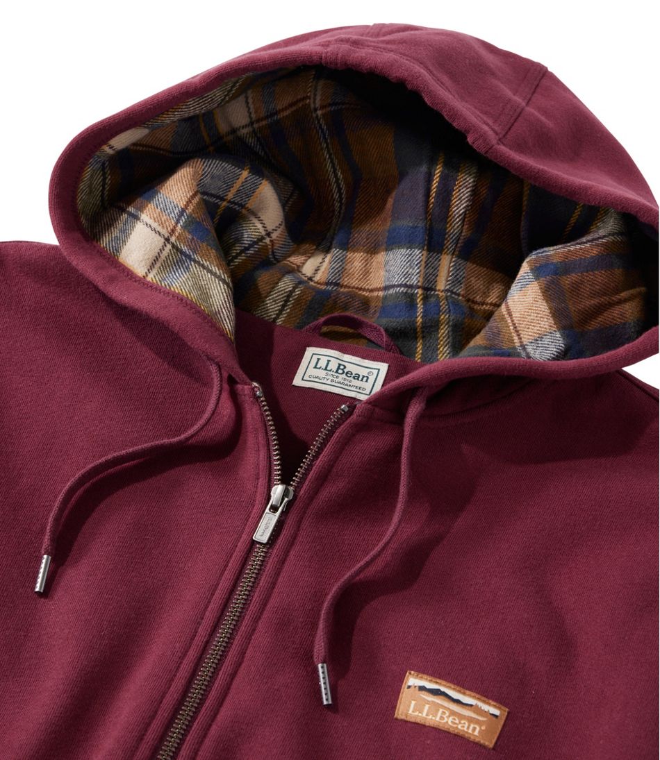 Men's Katahdin Iron Works® Hooded Sweatshirt, Flannel-Lined | L.L.Bean online