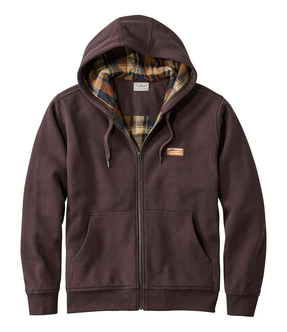 Men's Katahdin Iron Works® Hooded Sweatshirt, Flannel-Lined | L.L.Bean online