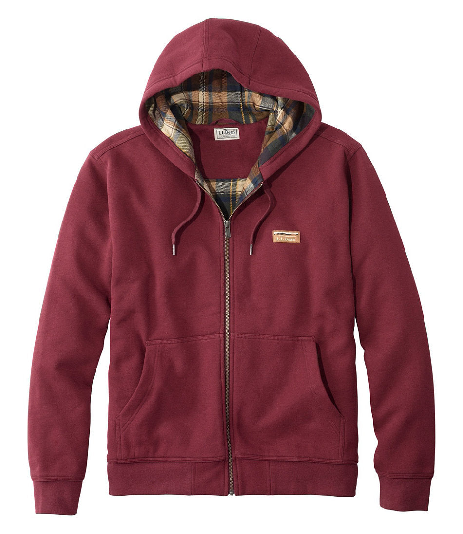 Men's Katahdin Iron Works® Hooded Sweatshirt, Flannel-Lined | L.L.Bean online