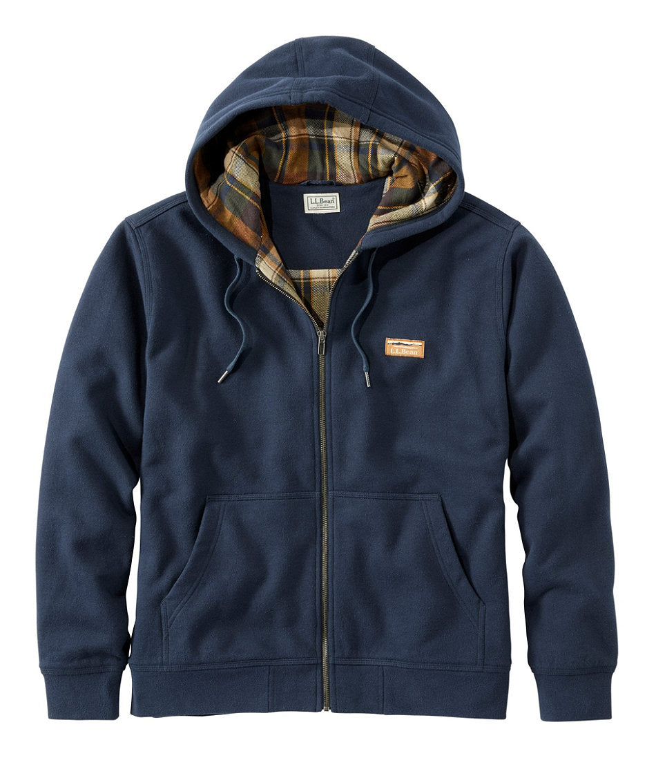 Men's Katahdin Iron Works® Hooded Sweatshirt, Flannel-Lined | L.L.Bean online