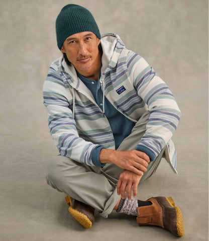 Men's Comfort Stretch Performance® Piqué, Full-Zip Hoodie, Stripe | L.L.Bean for sale