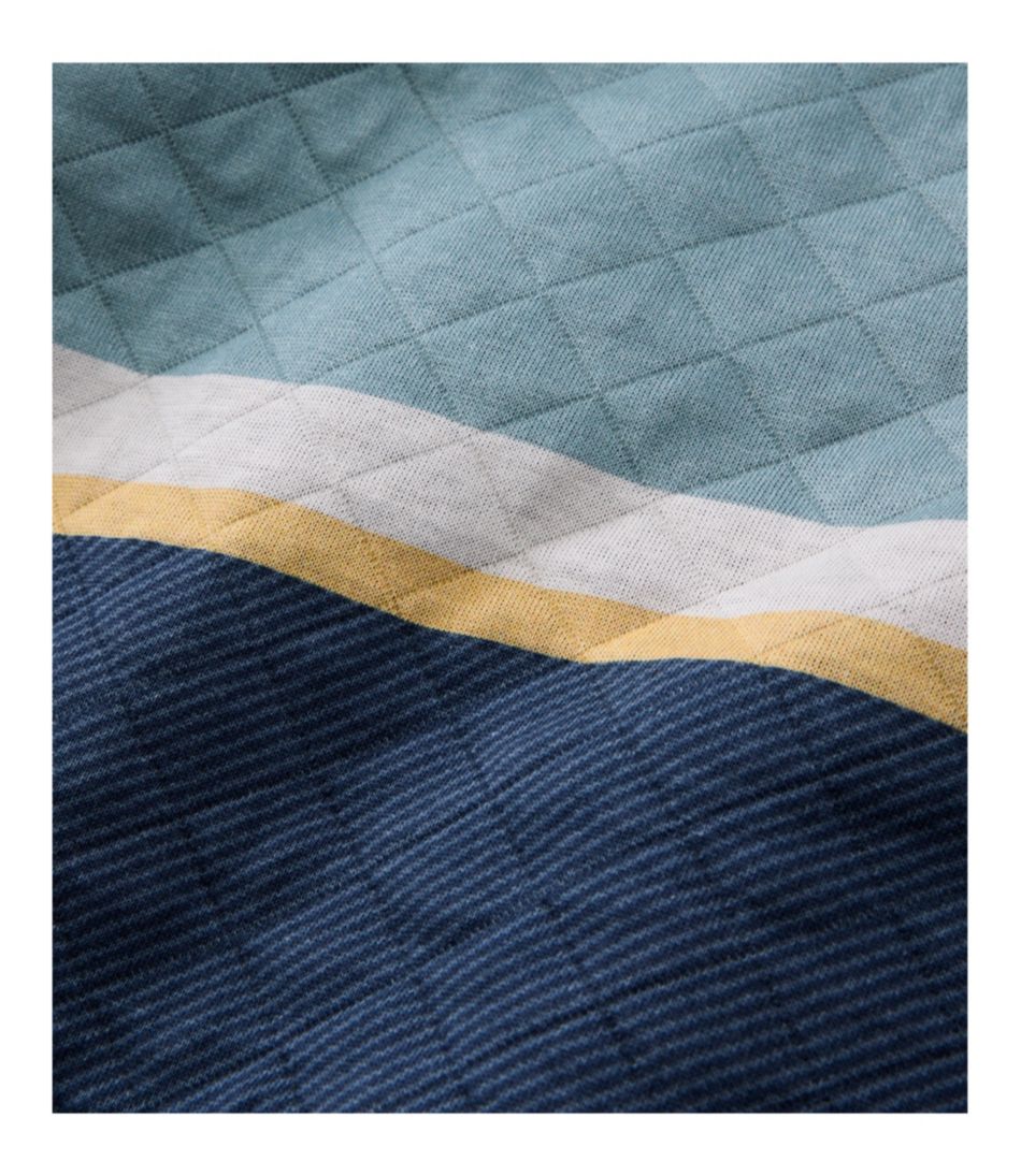 Men's Quilted Sweatshirt, Mockneck, Stripe | L.L.Bean online