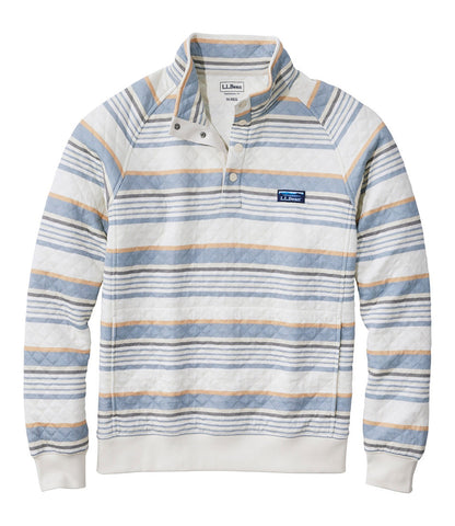 Men's Quilted Sweatshirt, Mockneck, Stripe | L.L.Bean online