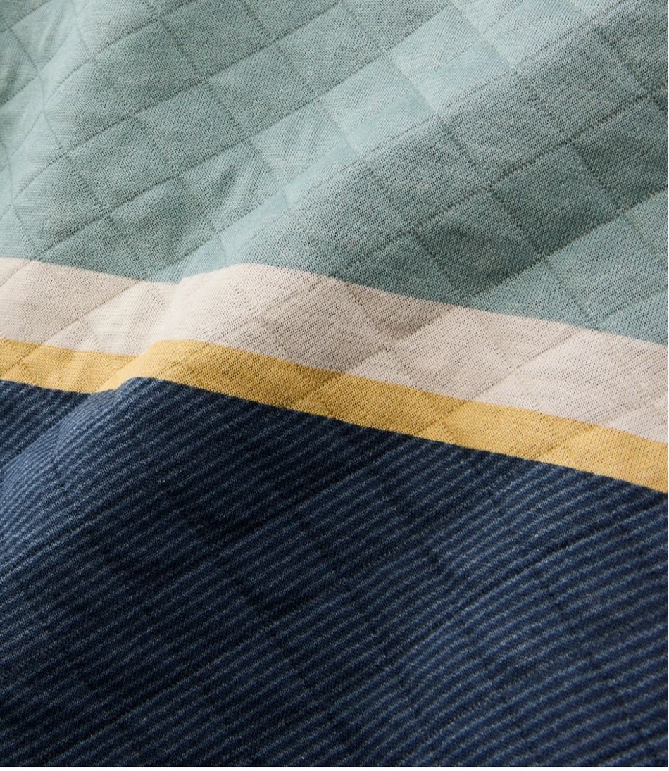 Men's Quilted Sweatshirt, Crewneck, Stripe | L.L.Bean online