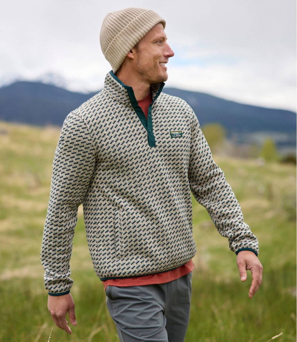 Men's Sweater Fleece Pullover, Print | L.L.Bean online