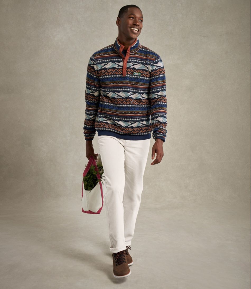 Men's Sweater Fleece Pullover, Print | L.L.Bean online