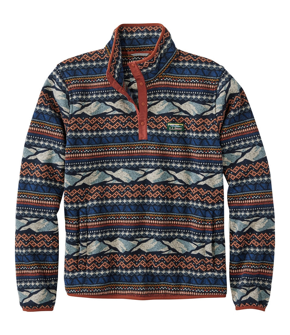 Men's Sweater Fleece Pullover, Print | L.L.Bean online