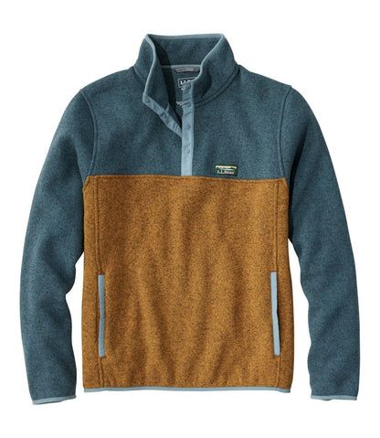 Men's Sweater Fleece Pullover, Colorblock | L.L.Bean online