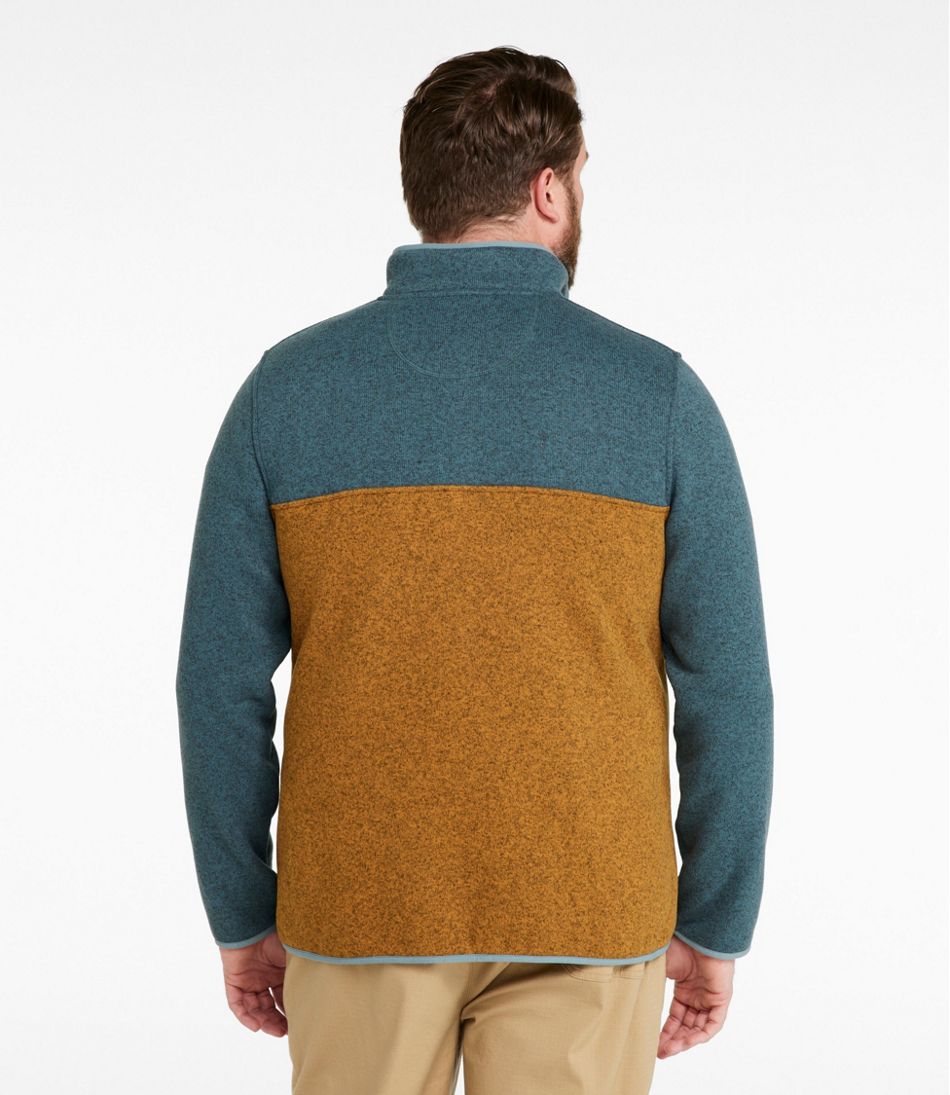 Men's Sweater Fleece Pullover, Colorblock | L.L.Bean online