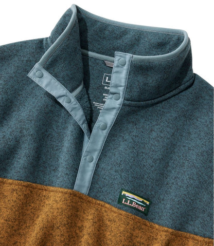 Men's Sweater Fleece Pullover, Colorblock | L.L.Bean online