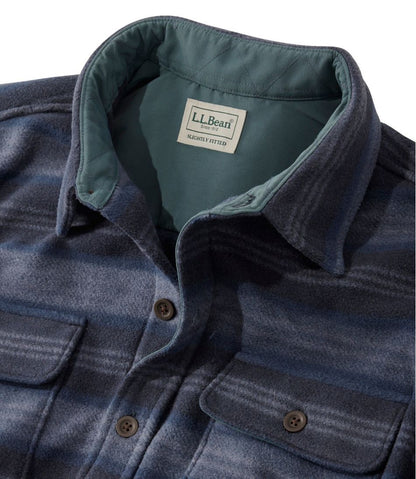 Men's Bean's Mariner Fleece Shirt, Print | L.L.Bean outlet