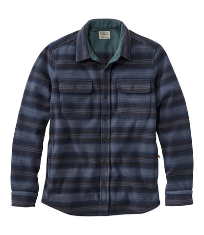 Men's Bean's Mariner Fleece Shirt, Print | L.L.Bean outlet