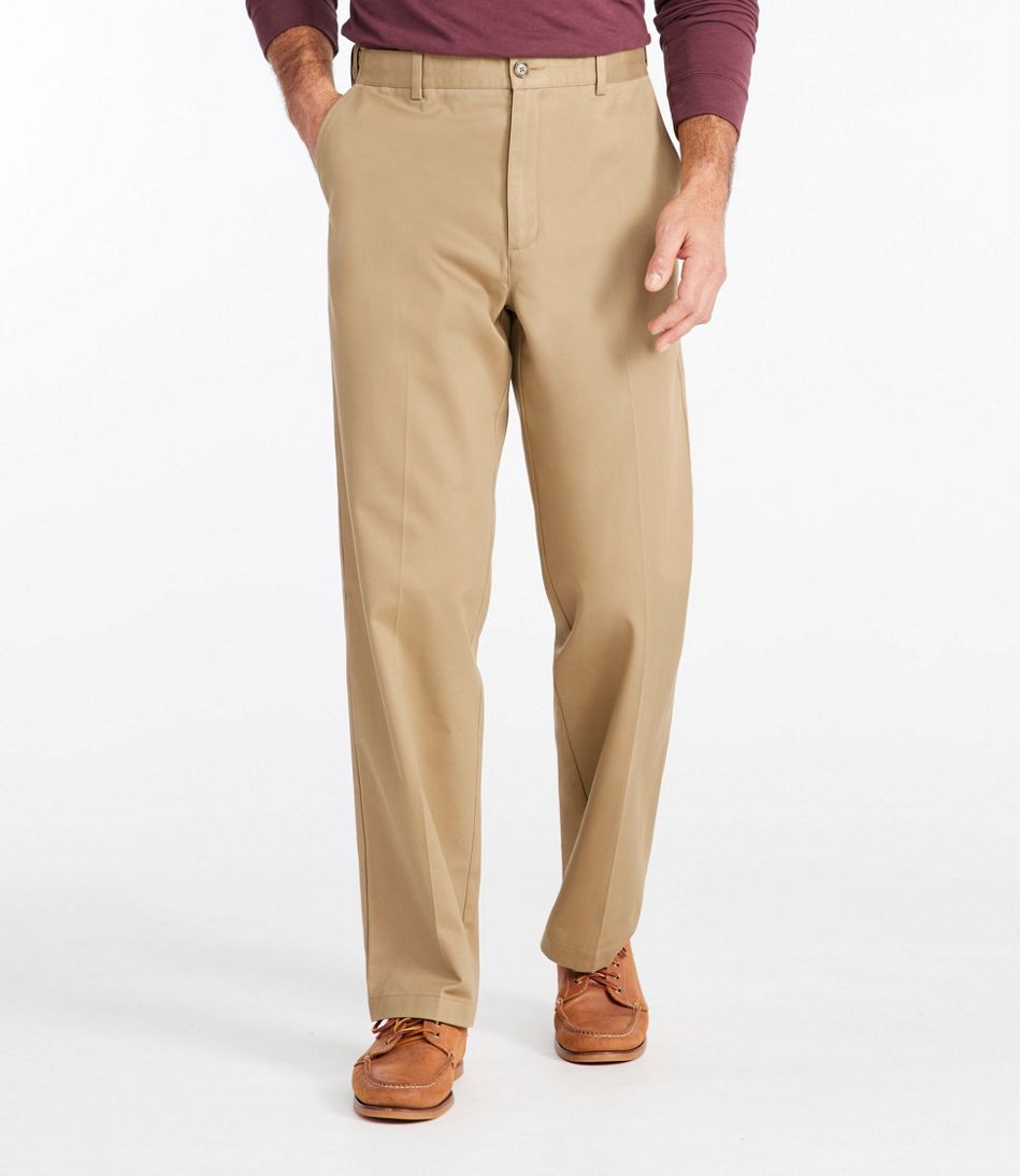 Men's Wrinkle-Free Double L® Chinos, Natural Fit, Hidden Comfort, Plain Front | L.L.Bean online