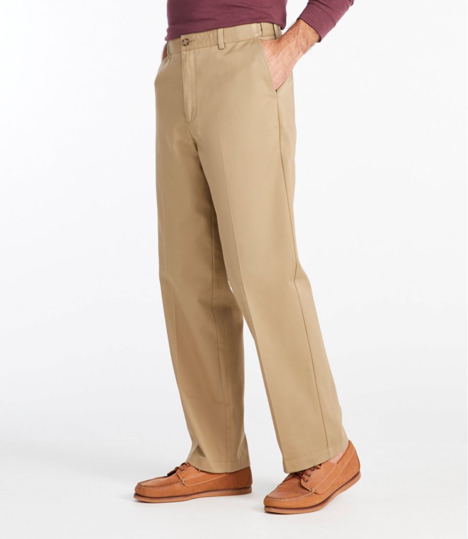 Men's Wrinkle-Free Double L® Chinos, Natural Fit, Hidden Comfort, Plain Front | L.L.Bean online