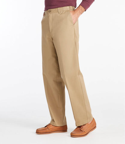 Men's Wrinkle-Free Double L® Chinos, Natural Fit, Hidden Comfort, Plain Front | L.L.Bean online
