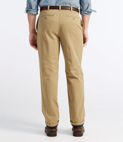 Men's Double L® Chinos, Natural Fit, Plain Front, Flannel-Lined | L.L.Bean US
