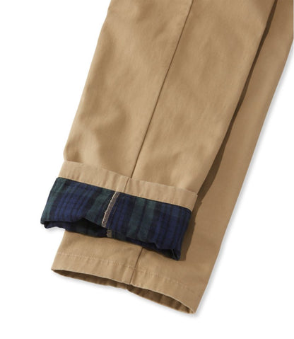 Men's Double L® Chinos, Natural Fit, Plain Front, Flannel-Lined | L.L.Bean US