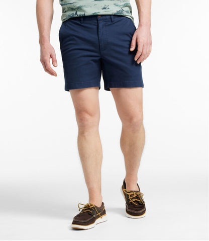 Men's Lakewashed® Stretch Khaki Shorts, 6" | L.L.Bean online