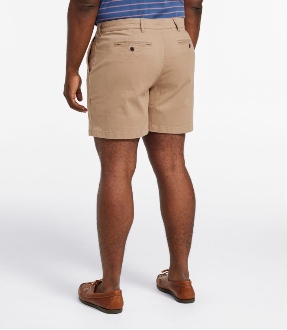 Men's Lakewashed® Stretch Khaki Shorts, 6" | L.L.Bean online