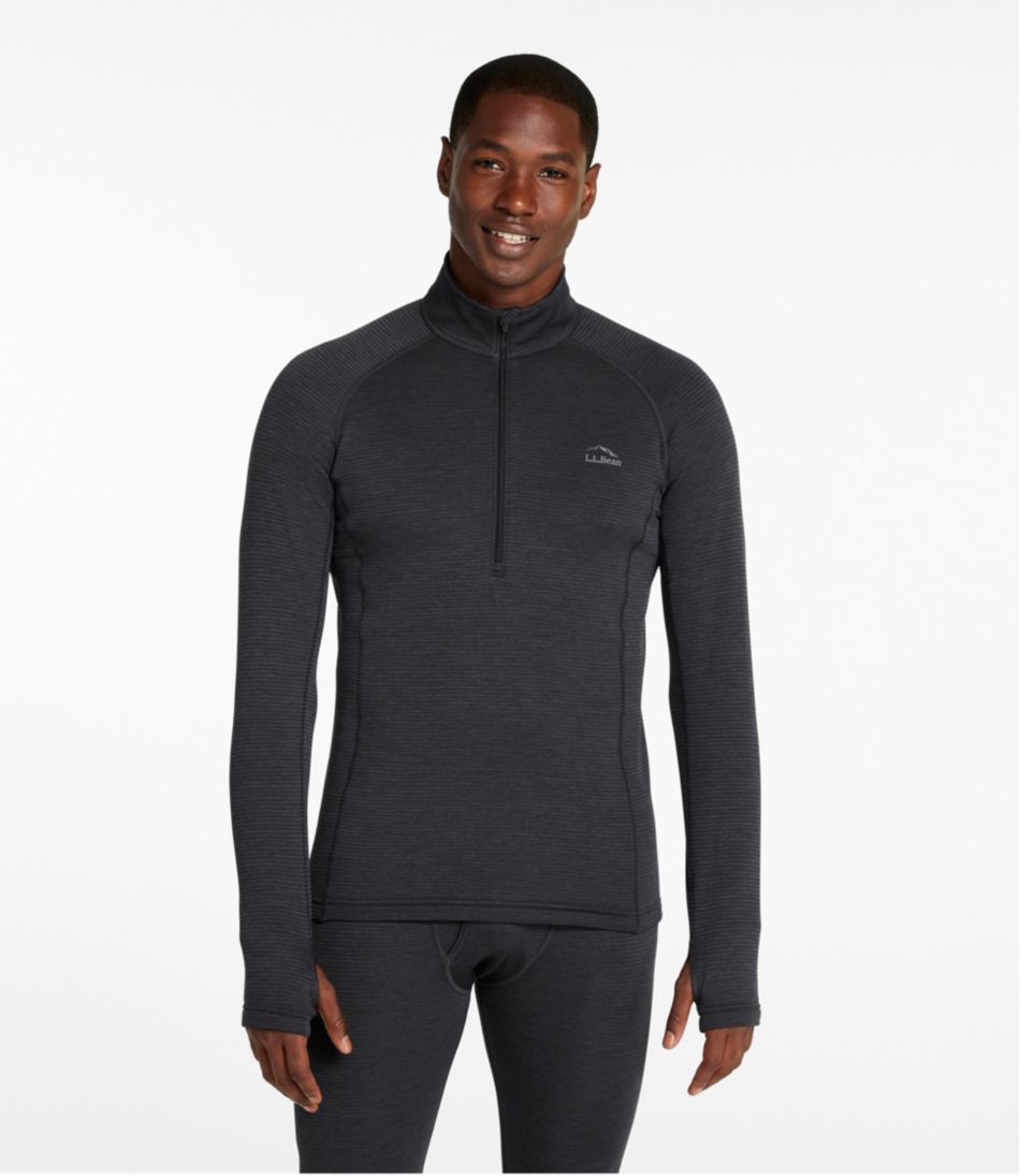 Men's Midweight Base Layer Crew Top, 1/4 Zip | L.L.Bean discount