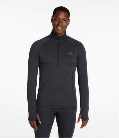 Men's Midweight Base Layer Crew Top, 1/4 Zip | L.L.Bean discount