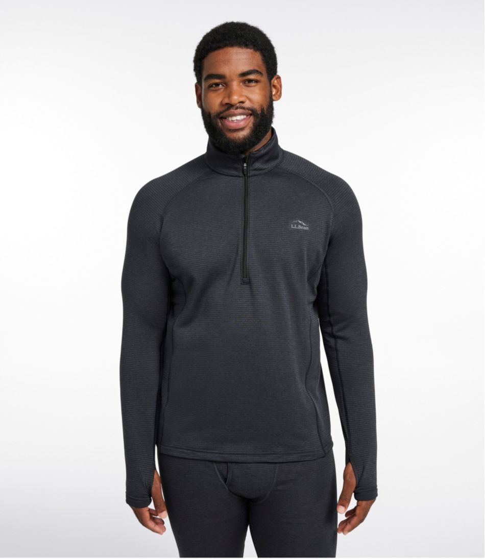 Men's Midweight Base Layer Crew Top, 1/4 Zip | L.L.Bean discount