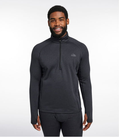 Men's Midweight Base Layer Crew Top, 1/4 Zip | L.L.Bean discount