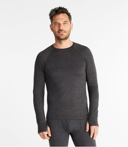 Men's Simple Soft Base Layer, Crew | L.L.Bean for sale