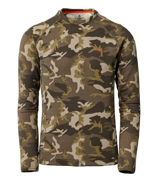 Men's Heavyweight Base Layer Crew Top, Print | L.L.Bean sale