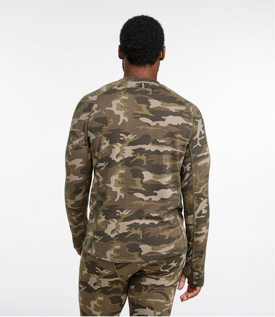 Men's Heavyweight Base Layer Crew Top, Print | L.L.Bean sale
