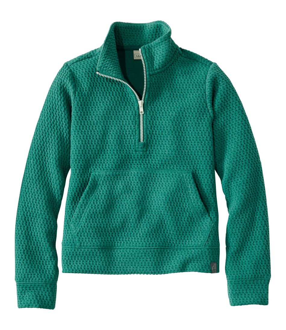 Kids' Ridgeknit Pullover, Glow-in-the-Dark Quarter-Zip | L.L.Bean online