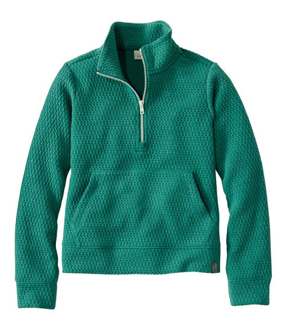 Kids' Ridgeknit Pullover, Glow-in-the-Dark Quarter-Zip | L.L.Bean online