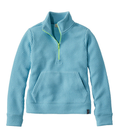 Kids' Ridgeknit Pullover, Glow-in-the-Dark Quarter-Zip | L.L.Bean online