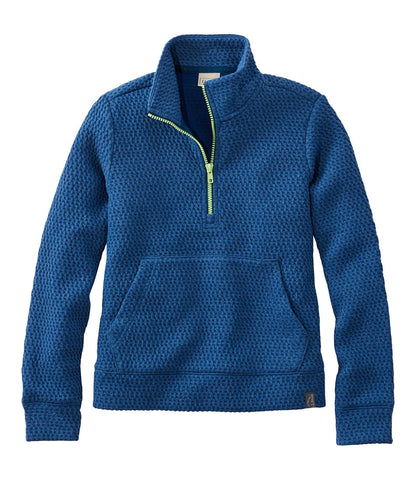 Kids' Ridgeknit Pullover, Glow-in-the-Dark Quarter-Zip | L.L.Bean online