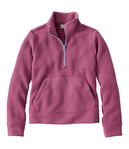 Kids' Ridgeknit Pullover, Glow-in-the-Dark Quarter-Zip | L.L.Bean online