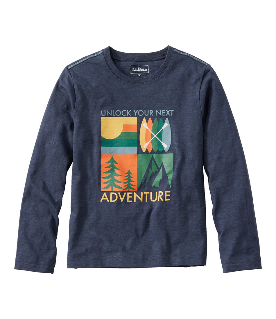 Kids' Graphic Tee, Long-Sleeve Glow-in-the-Dark | L.L.Bean online