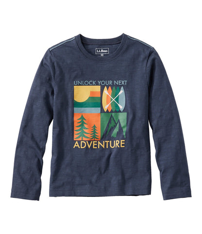 Kids' Graphic Tee, Long-Sleeve Glow-in-the-Dark | L.L.Bean online